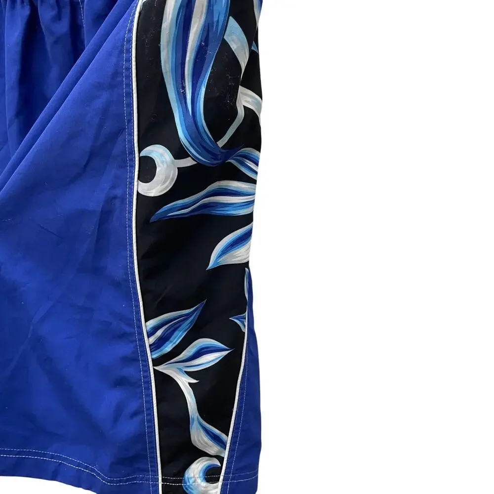 Speedo Cobalt Blue Swim Trunks Waterproof Pocket Size XL NWT